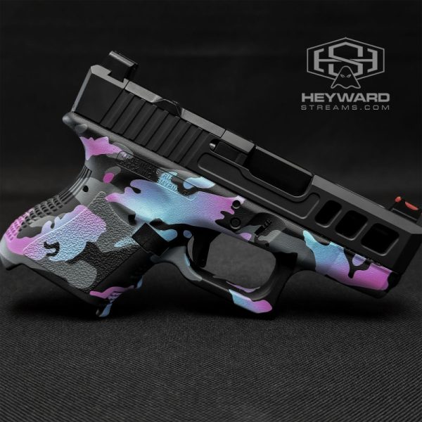 Custom Glock 26 Gen 3 Pistol, Miami Vice Multicam - Image 2