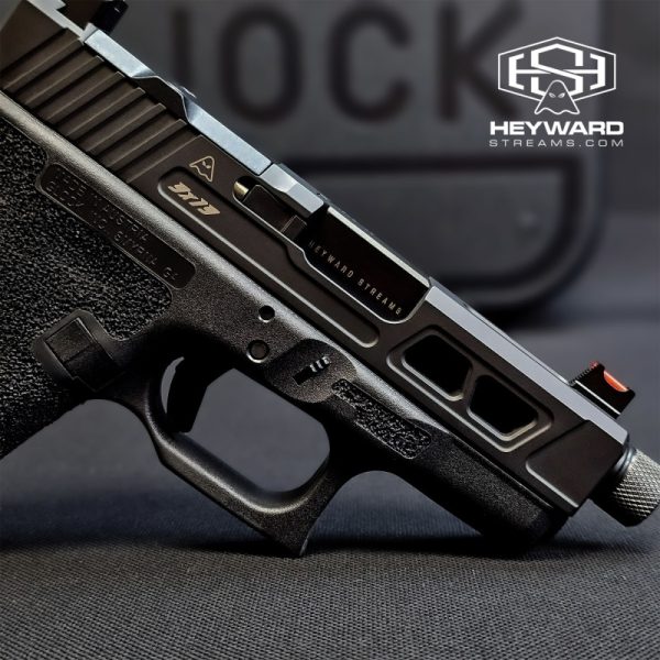 Custom Glock 26 Hand-Stippled, Armor Black Cerakote - Image 4
