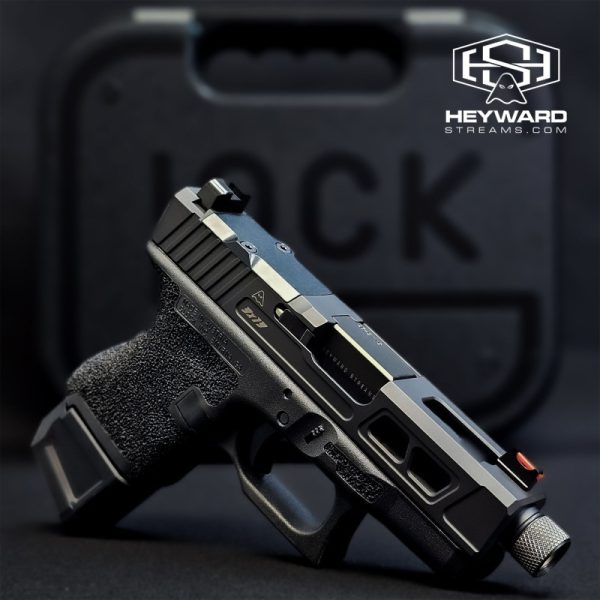 Custom Glock 26 Hand-Stippled, Armor Black Cerakote - Image 2
