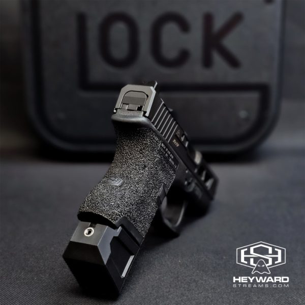 Custom Glock 26 Hand-Stippled, Armor Black Cerakote - Image 5