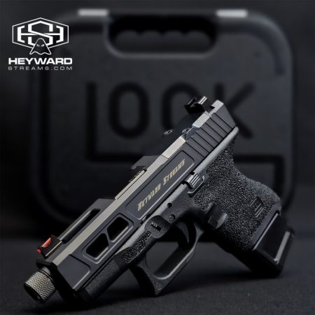 Custom Glock 26 Hand-Stippled, Armor Black Cerakote