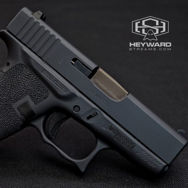 Custom Glock 43, Chantel Blue & Sniper Grey, Stippled - Image 4