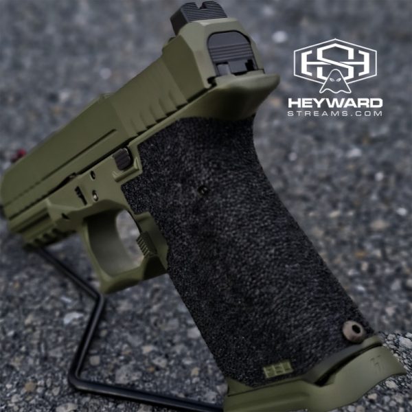 Customized P80 G19, OD Green, Stippled - Image 4