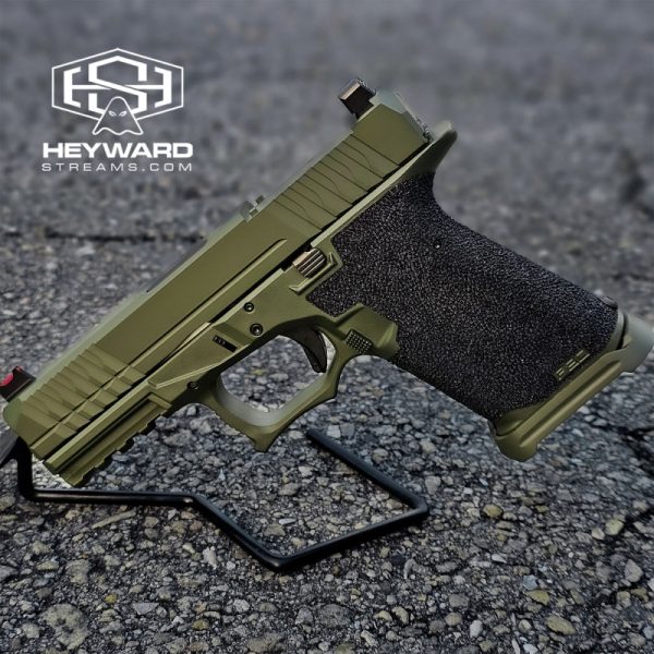Customized P80 G19, OD Green, Stippled