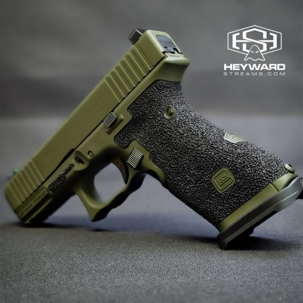 Custom Glock 45, ODG Cerakote, Stippled - Image 4