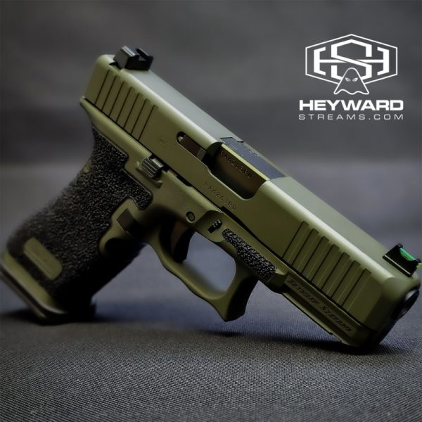 Custom Glock 45, ODG Cerakote, Stippled - Image 5