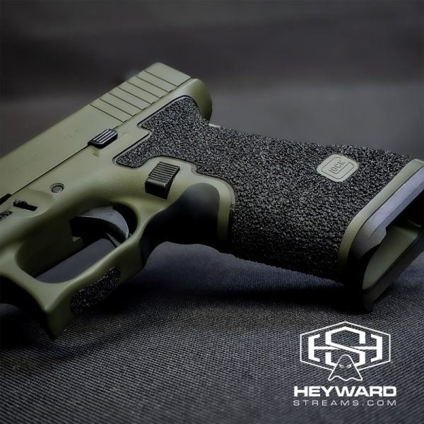 Custom Glock 45, ODG Cerakote, Stippled - Image 3