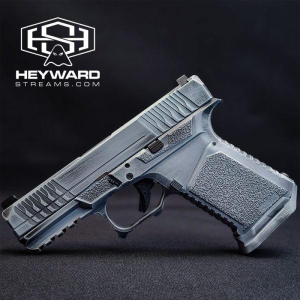 Glock 19 Plataform Pistol , Grey Battle Worn Cerakote Finish - Image 2