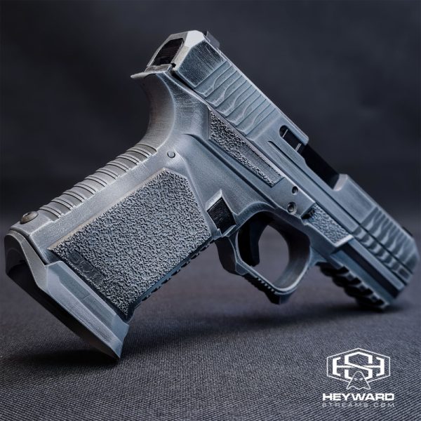 Glock 19 Plataform Pistol , Grey Battle Worn Cerakote Finish - Image 3