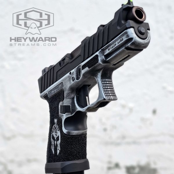 King Sparta Glock 19 Gen 3, Winter Battle Worn Cerakote - Image 3