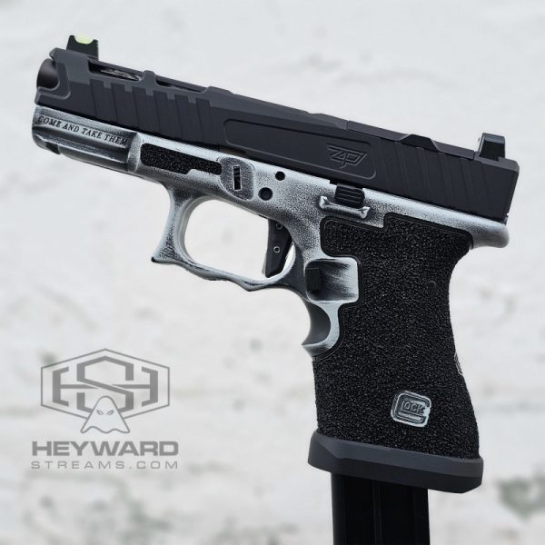 King Sparta Glock 19 Gen 3, Winter Battle Worn Cerakote - Image 2