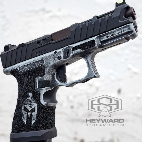 King Sparta Glock 19 Gen 3, Winter Battle Worn Cerakote