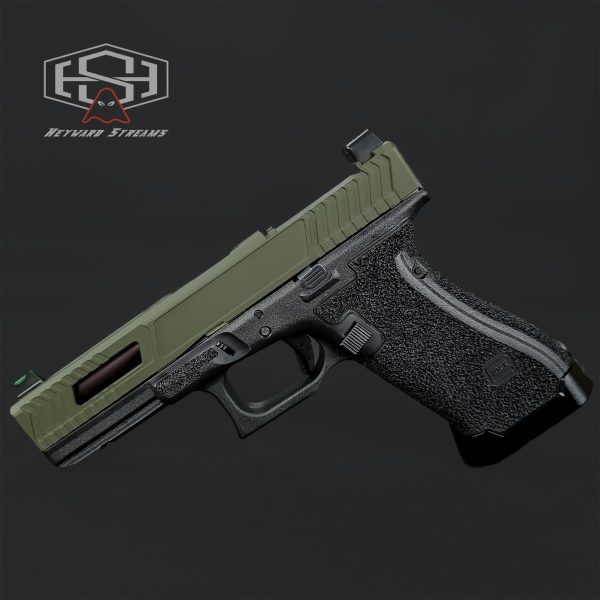Custom Glock 17 Gen 4  MOS– Exclusive OEM Slide Cuts, Precision Frame Work - Image 2