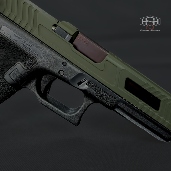 Custom Glock 17 Gen 4  MOS– Exclusive OEM Slide Cuts, Precision Frame Work - Image 3