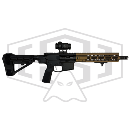 Burnt Bronze AR Pistol with Scope