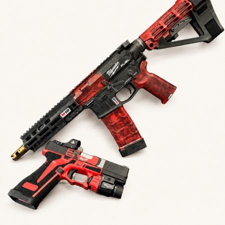 Custom M18 Milwaukee FUEL-Themed AR-15 Pistol — Shield Arms