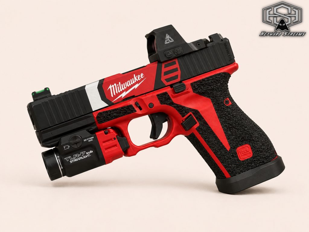 Unique Custom Glock 17 Gen 5 — Milwaukee-Themed Edition